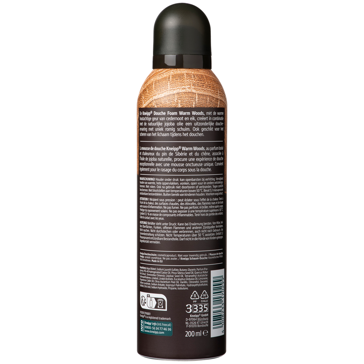 Kneipp Douche foam Warm Woods 200.00 Milliliter