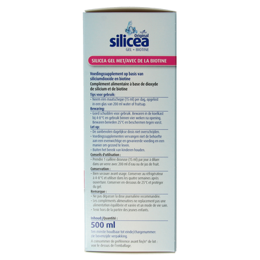 Hubner Silicea silicium gel + biotine 500.00 Milliliter