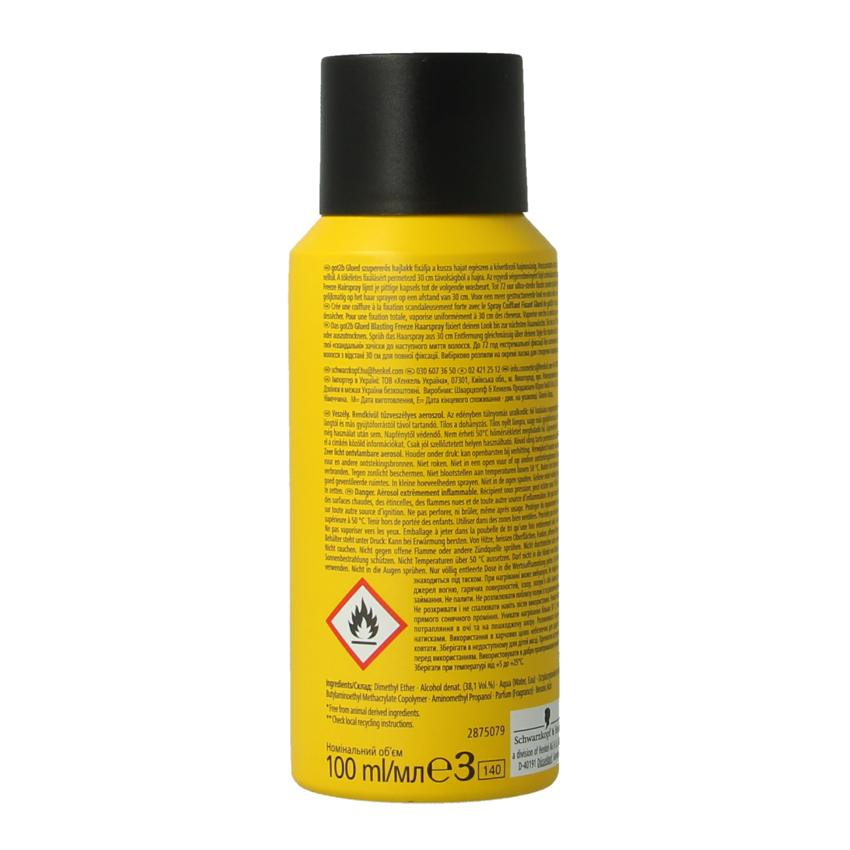 Got2b Glued blasting freeze hairspray mini  100.00 Milliliter
