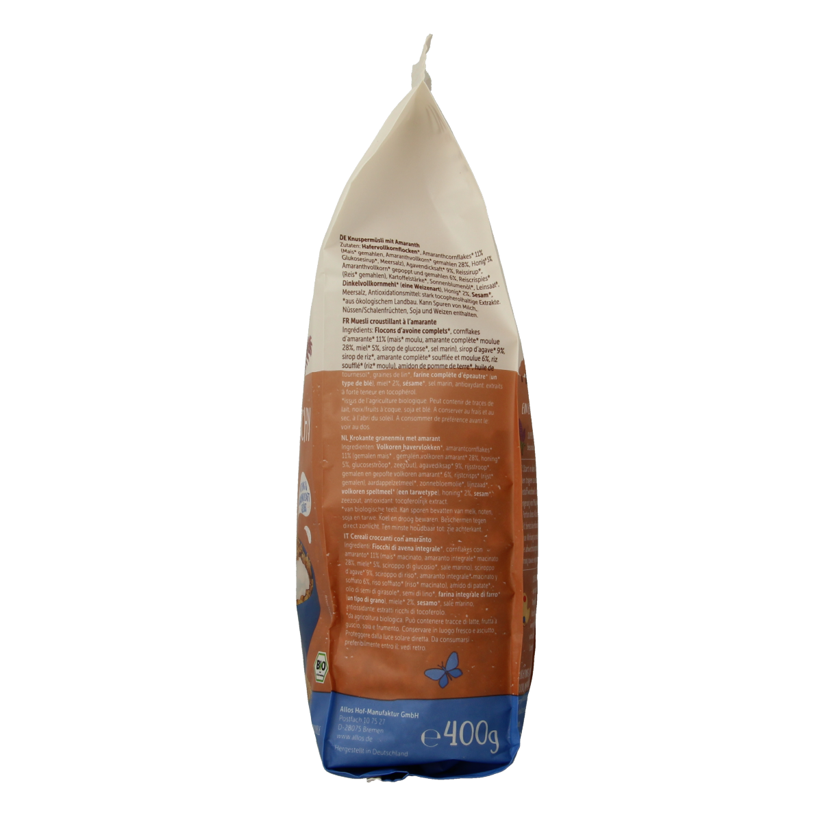 Allos Crunchy amarant basic bio 400.00 Gram
