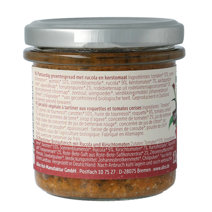 Allos Farm vegetables rucola & kerstomaat bio 135.00 Gram
