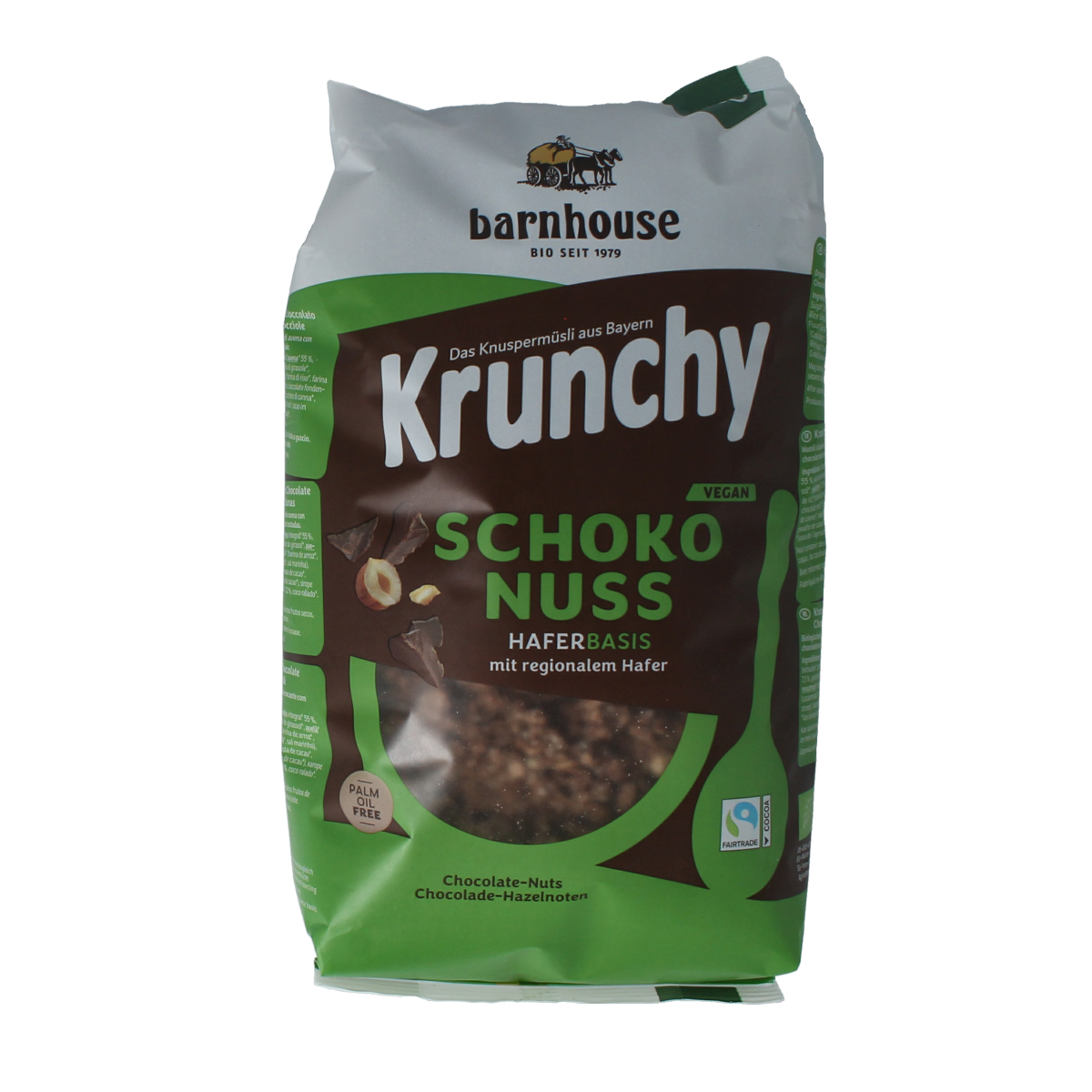 Barnhouse Muesli chocolade hazelnoot krunchy 750.00 Gram