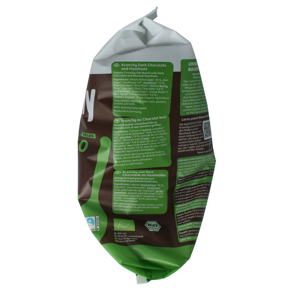 Barnhouse Muesli chocolade hazelnoot krunchy 750.00 Gram