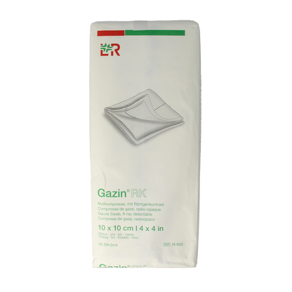 Gazin Gaaskompres 10 x 10 niet steriel 17draads 32L 50.00 Stuks