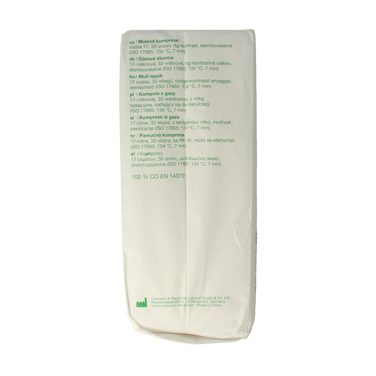 Gazin Gaaskompres 10 x 10 niet steriel 17draads 32L 50.00 Stuks