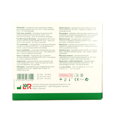 Lomatuell H gaasverband 10cm x 10cm 10.00 Stuks