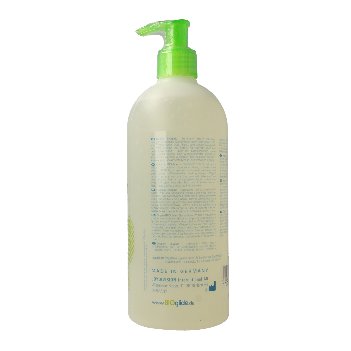 Bioglide Veganistisch glijmiddel neutraal 500.00 Milliliter