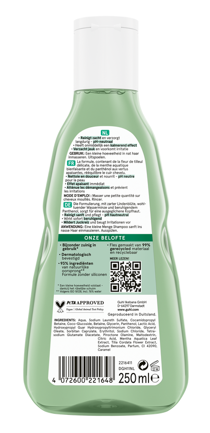 Guhl Gevoelige hoofdhuid shampoo 250.00 Milliliter