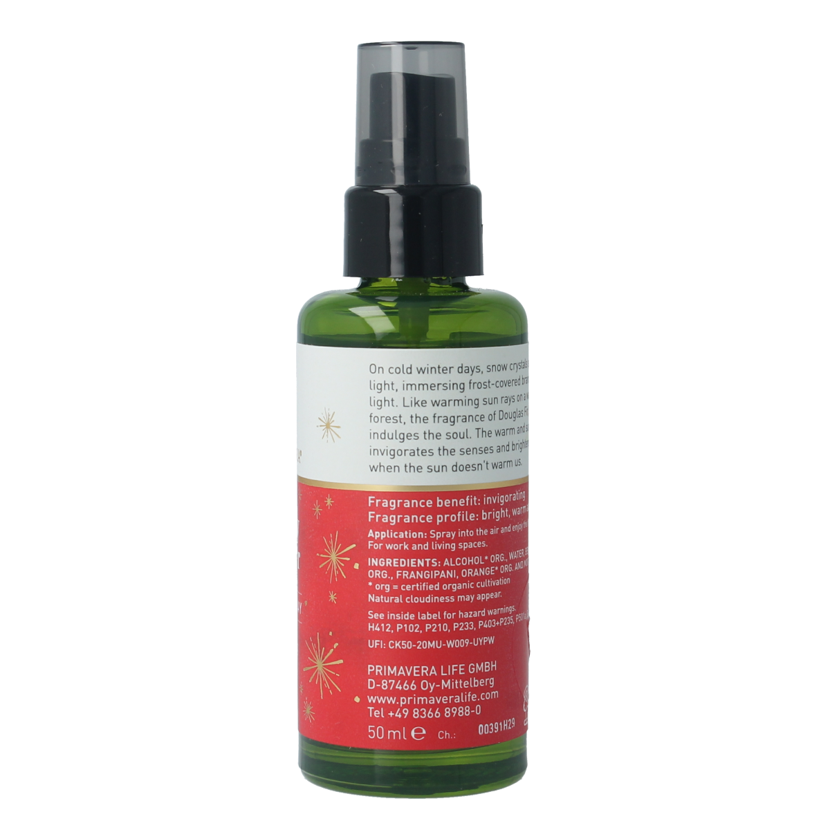 Primavera Roomspray sunny winter bio 50.00 Milliliter