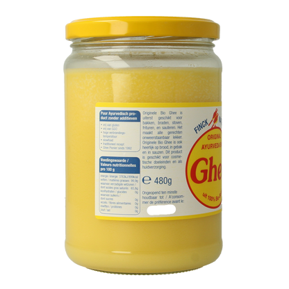 Ghee Finck naturkost geklaarde boter bio 480.00 Gram