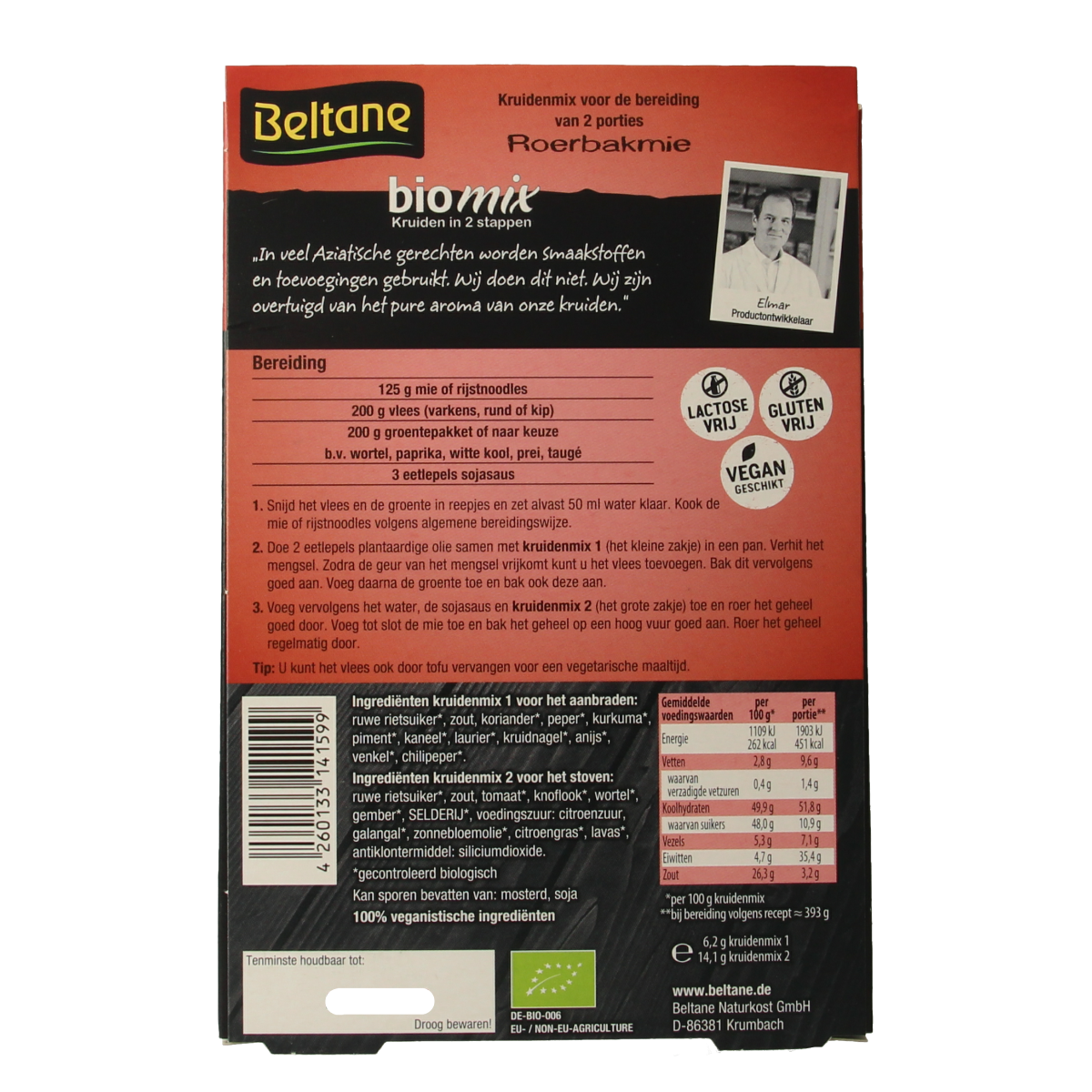 Beltane Roerbakmie bio 20.30 Gram