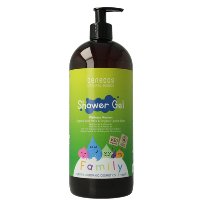 Benecos natural beauty Natural showergel family size wellness moment 950.00 Milliliter