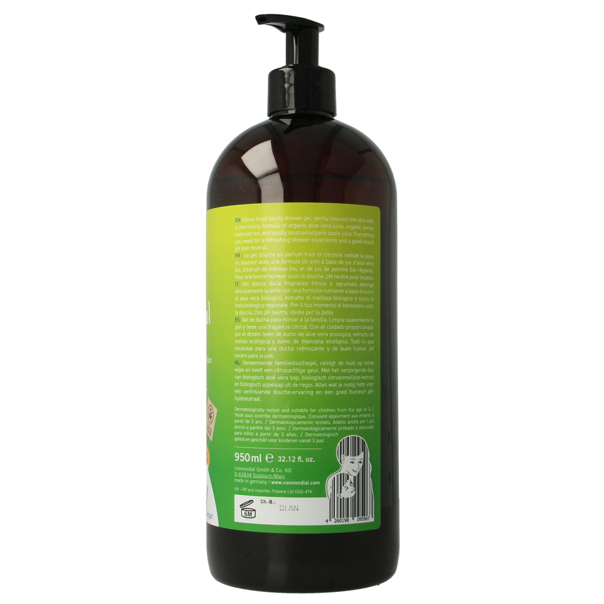 Benecos natural beauty Natural showergel family size wellness moment 950.00 Milliliter