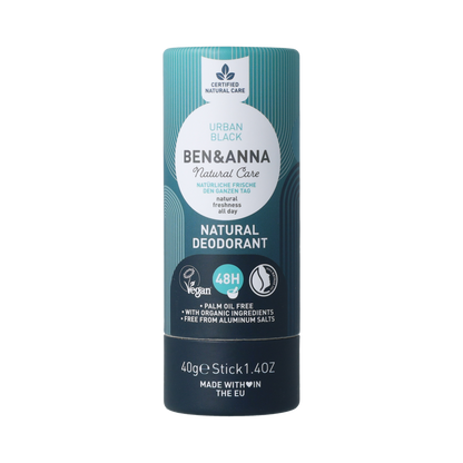 Ben & Anna Deodorant urban black papertube 40.00 Gram