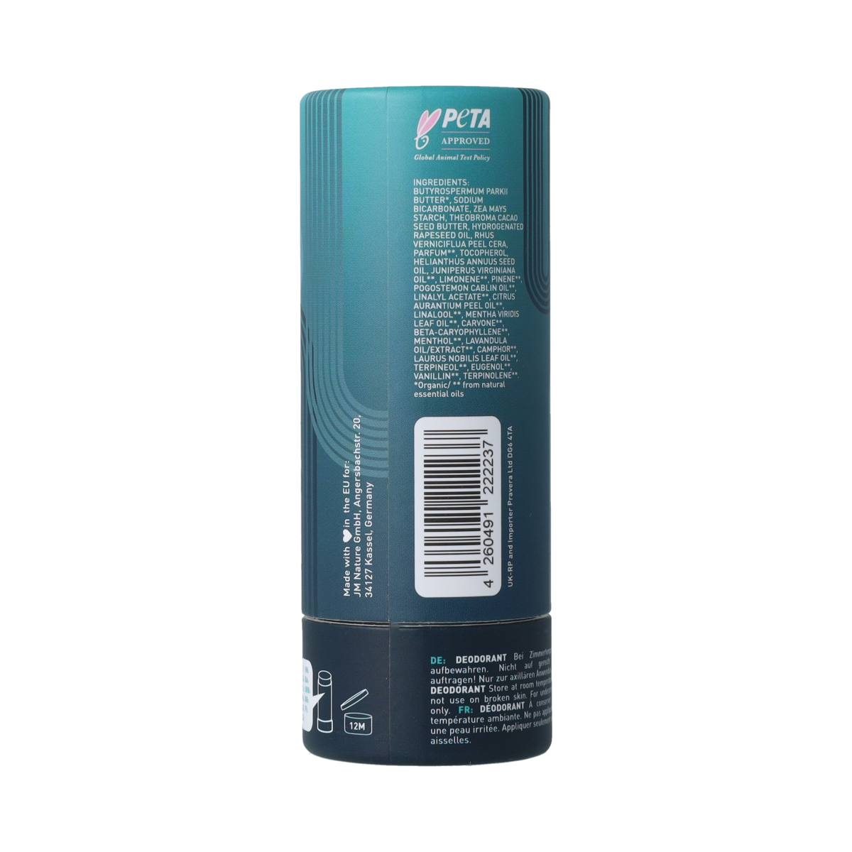 Ben & Anna Deodorant urban black papertube 40.00 Gram