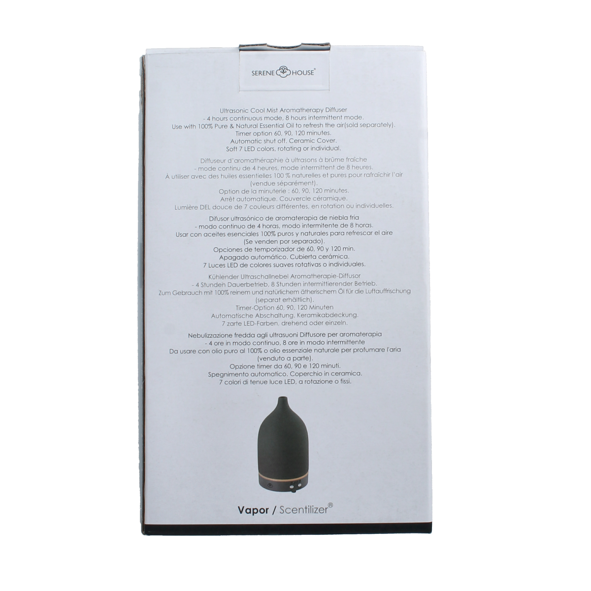 Serene House Aroma diffuser vapor antraciet 1.00 Stuks