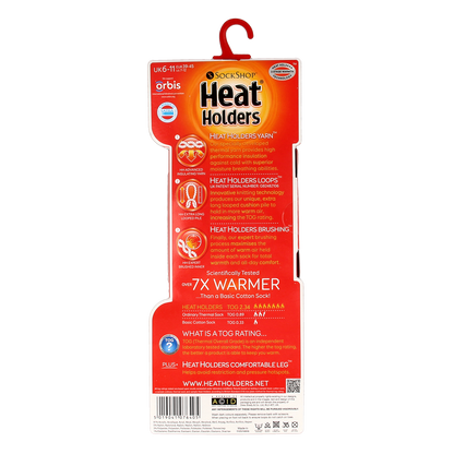 Heat Holders Mens slipper socks maat 6-11 deep blue 1.00 Paar