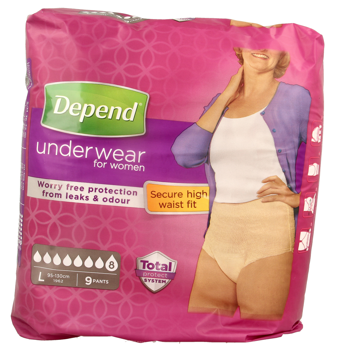 Depend Pants super maat L 9.00 Stuks