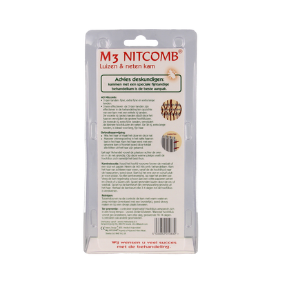 Nitcomb Nitcomb M3 anti luiskam lang en dun haar  1.00 Stuks