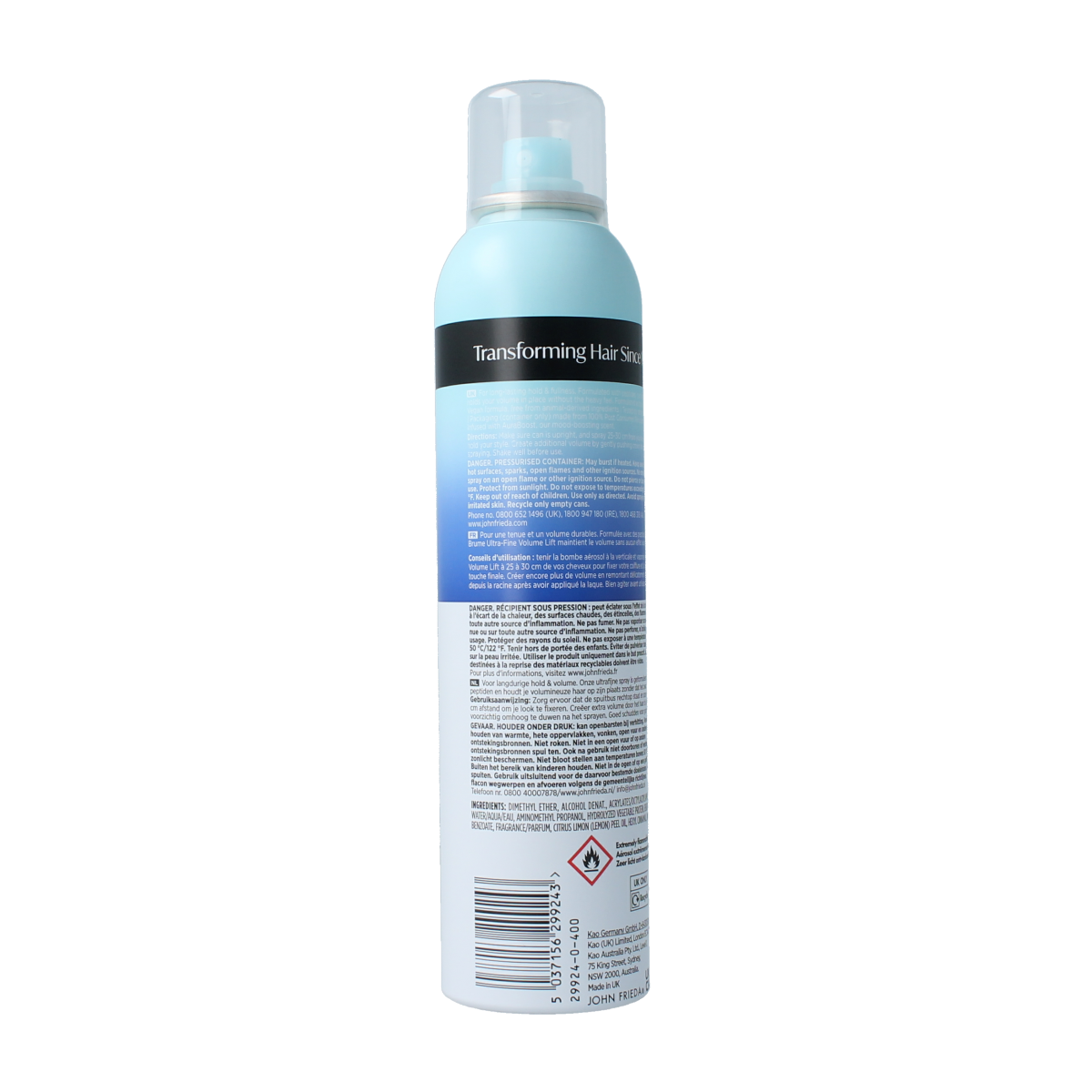 John Frieda Volume lift hairspray 250.00 Milliliter