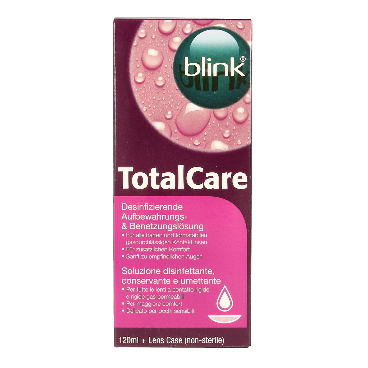 Blink Total care solution & lenscassette 120.00 Milliliter