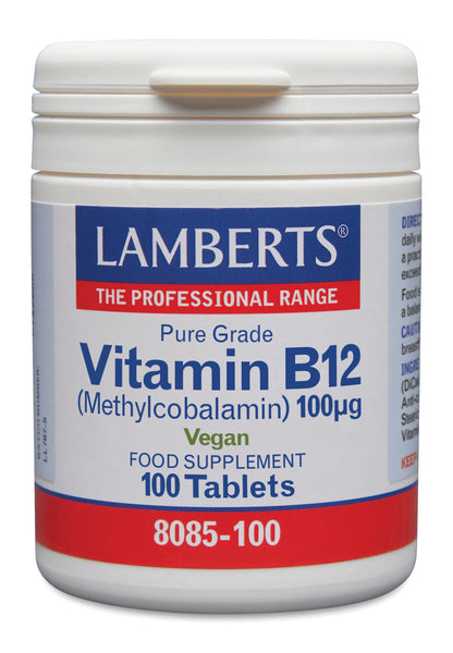 Lamberts Vitamine B12 100mcg (methylcobalamine) 100.00 Tabletten