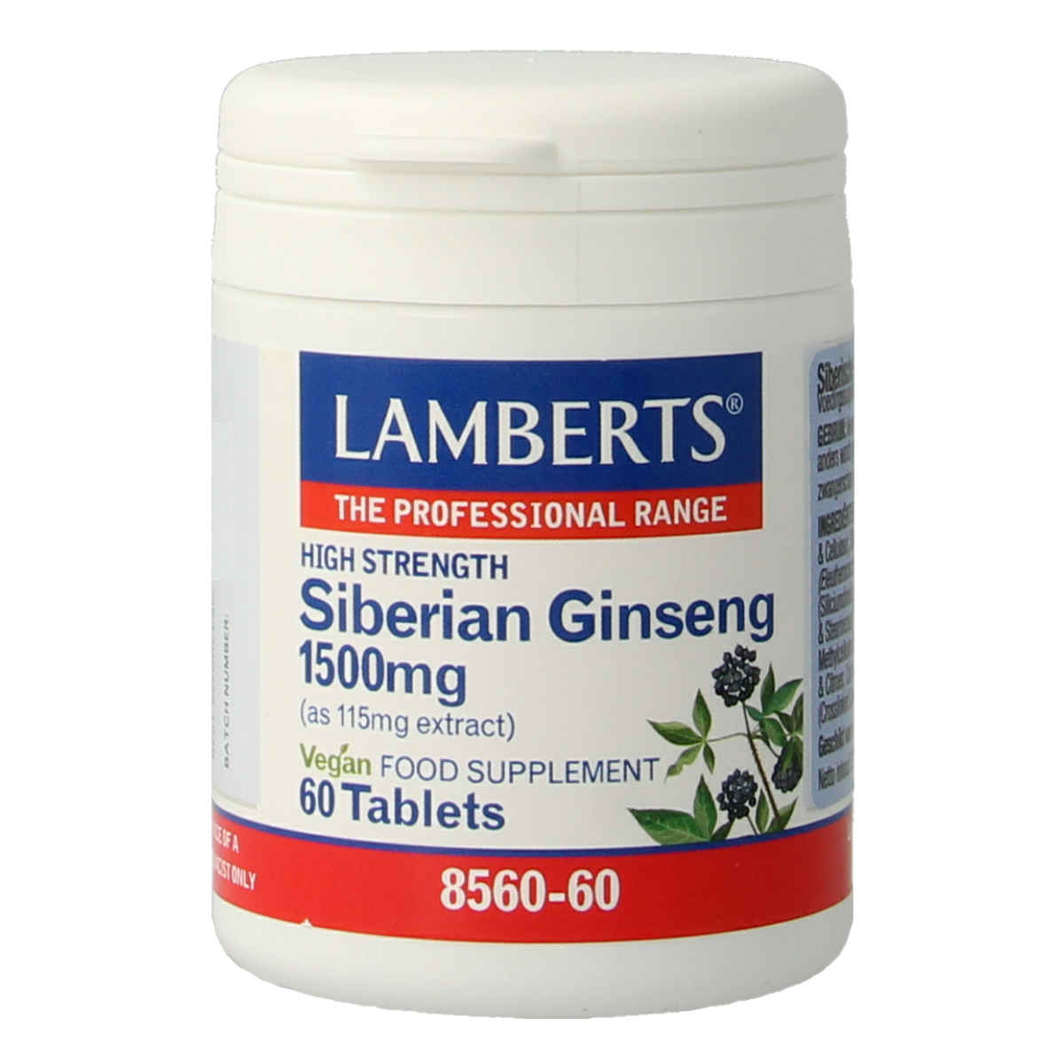 Lamberts Ginseng Siberisch 1500mg 60.00 Tabletten