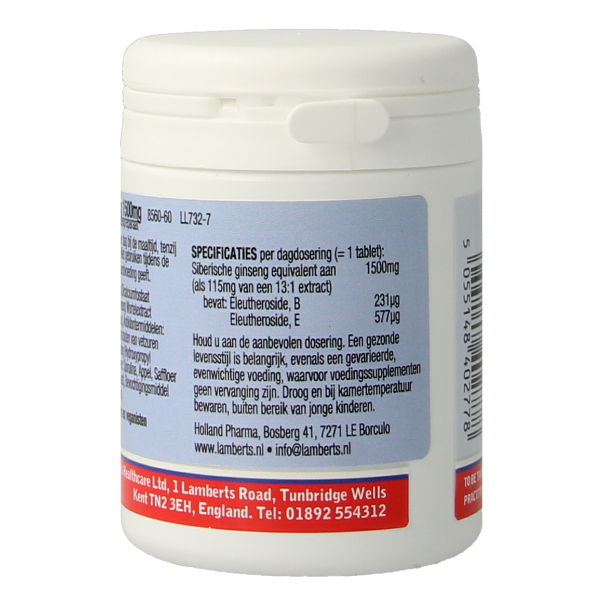 Lamberts Ginseng Siberisch 1500mg 60.00 Tabletten