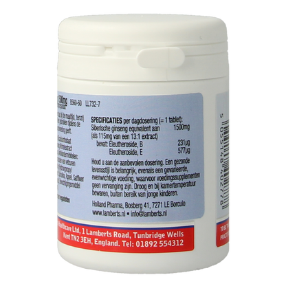 Lamberts Ginseng Siberisch 1500mg 60.00 Tabletten