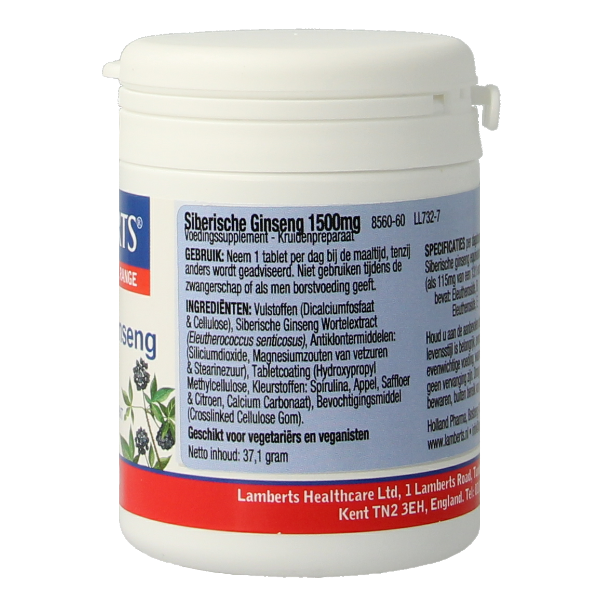 Lamberts Ginseng Siberisch 1500mg 60.00 Tabletten