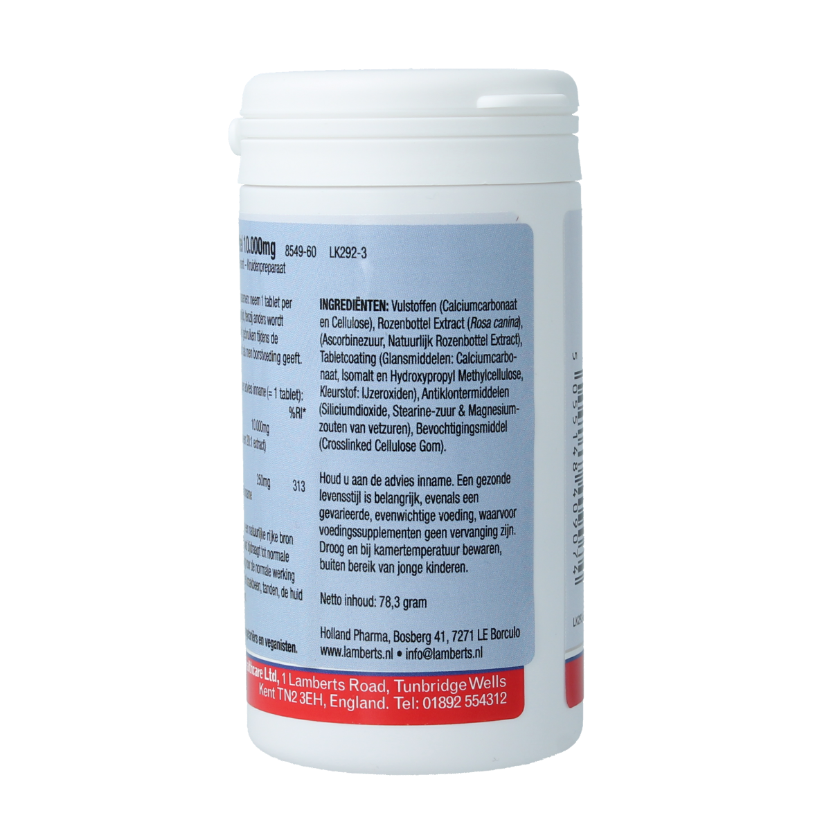 Lamberts Rozenbottel 10.000mg 60.00 Tabletten