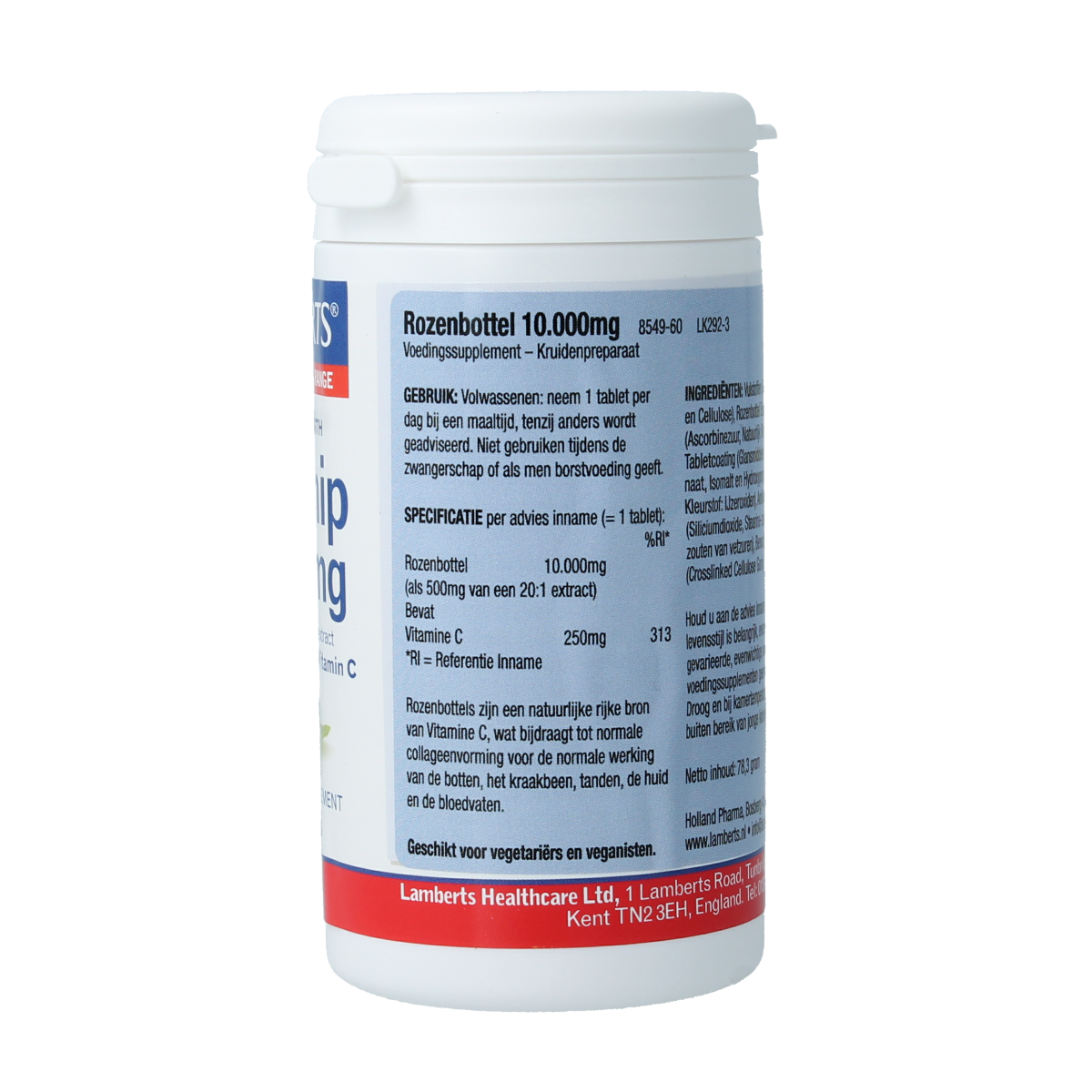 Lamberts Rozenbottel 10.000mg 60.00 Tabletten