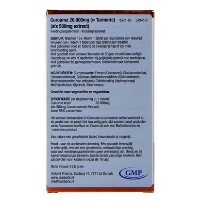 Lamberts Curcuma 20.000mg (turmeric) 60.00 Tabletten