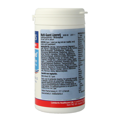 Lamberts Multi-Guard ijzervrij 60.00 Tabletten