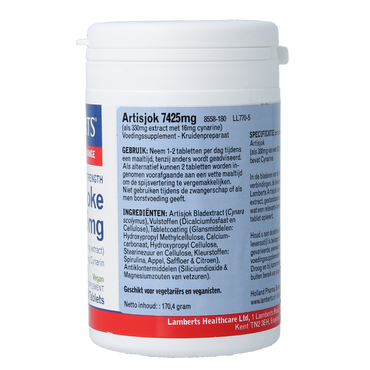 Lamberts Artisjok extract 180.00 Tabletten