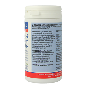 Lamberts L-Theanine & citroenmelisse complex 60.00 Capsules