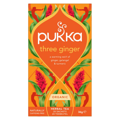 Pukka Three ginger bio 20.00 Zakjes
