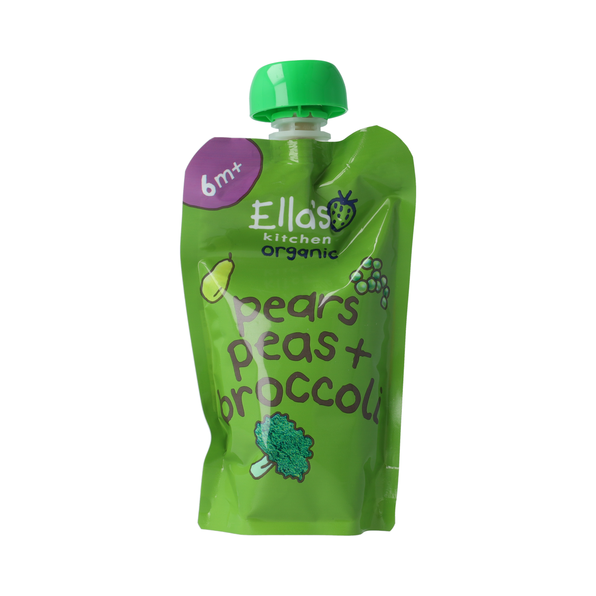 Ella's Kitchen Broccoli pears and peas 6 maanden bio 120.00 Gram
