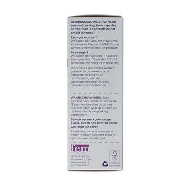 Proceive Kinderwens & zwangerschap omega 3 60.00 Capsules