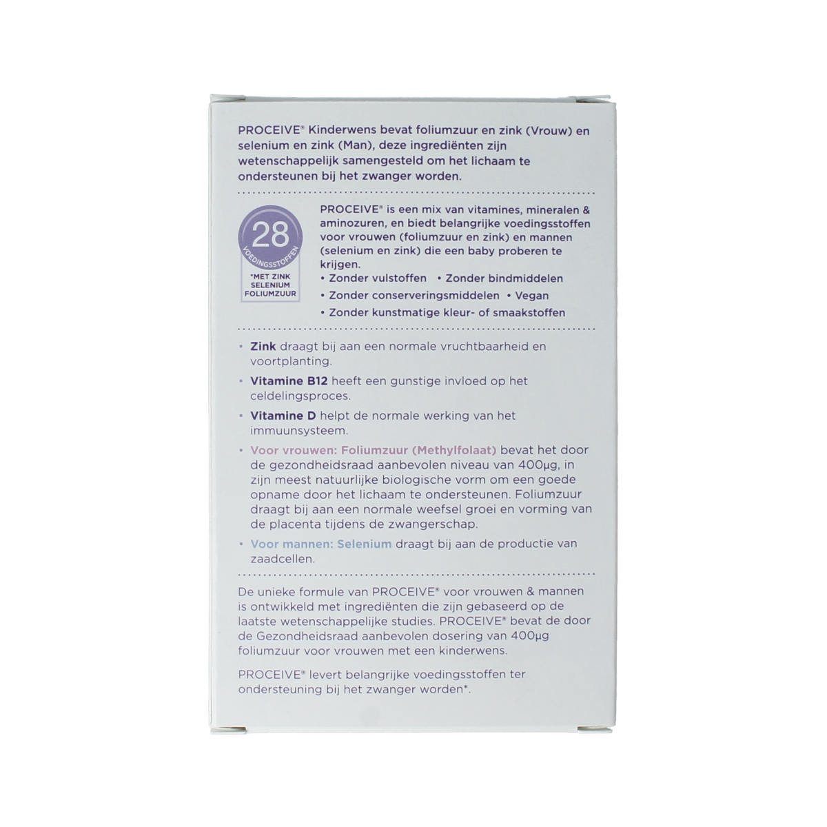 Proceive Kinderwens duo 60.00 Capsules
