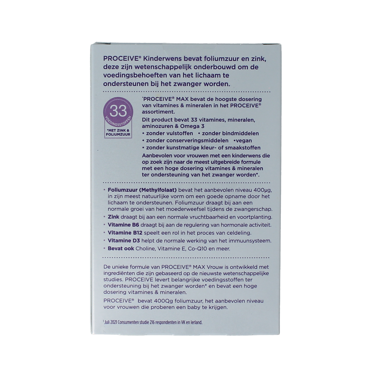 Proceive Kinderwens max vrouw sachets 30.00 Stuks