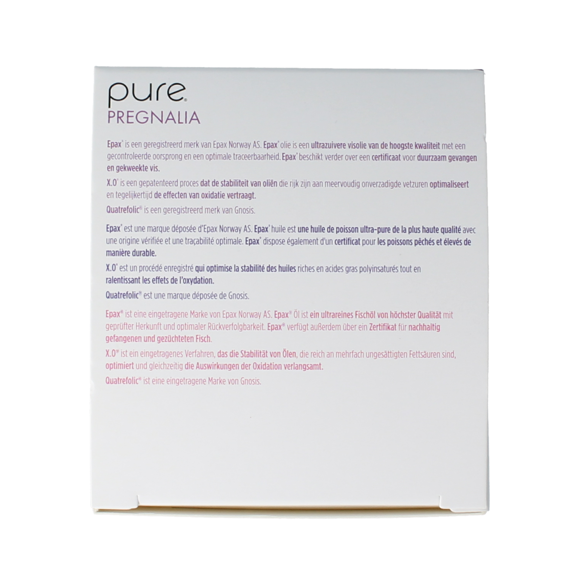 Pure Pregnalia 60.00 Stuks