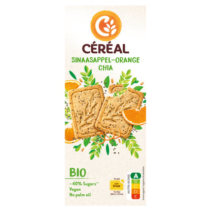 Cereal Koekjes sinaasappel chiazaad bio 132.00 Gram
