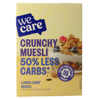 WeCare Lower kcal/carb crunchy muesli 325.00 Gram