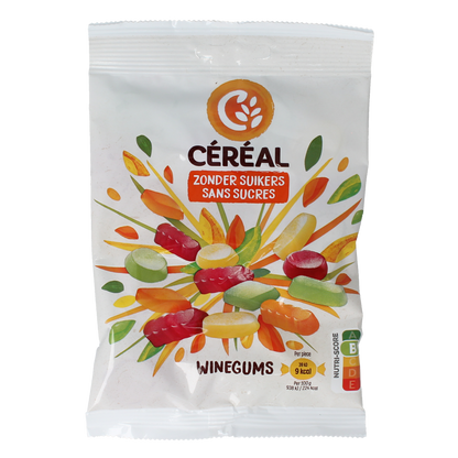 Cereal Winegums zonder suikers 100.00 Gram