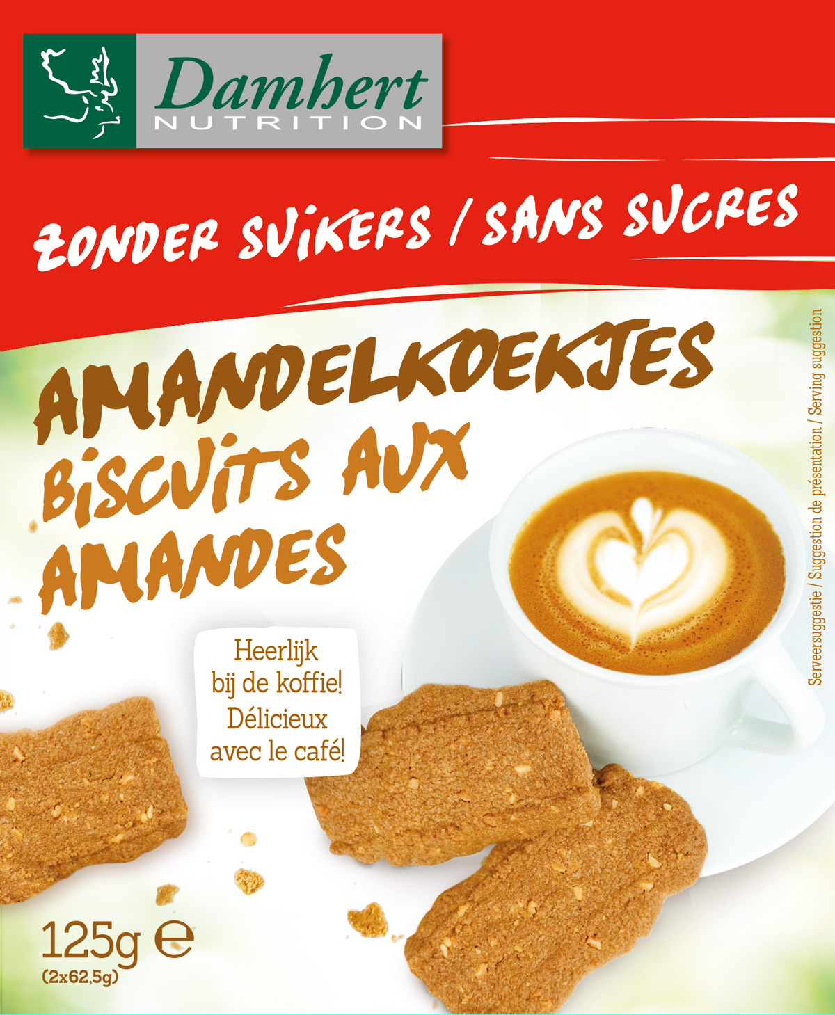 Damhert Amandelkoekjes 125.00 Gram