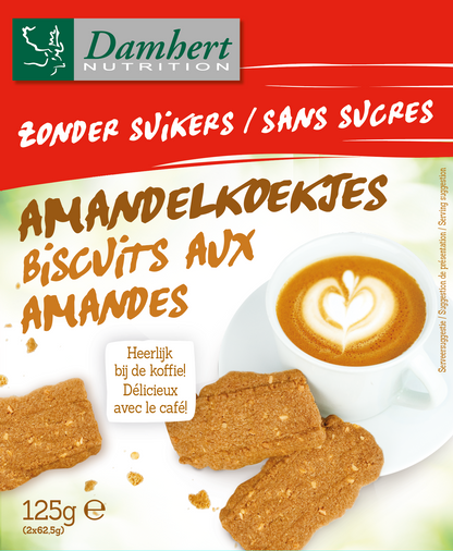 Damhert Amandelkoekjes 125.00 Gram