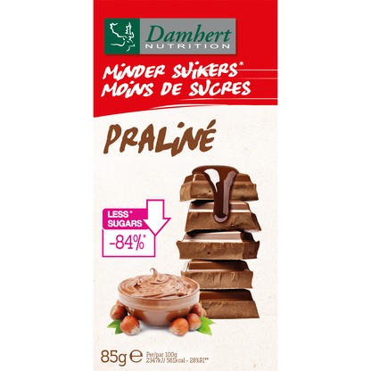 Damhert Chocoladetablet praline 85.00 Gram