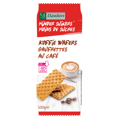 Damhert Koffiewafers low carb 100.00 Gram