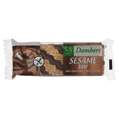 Damhert Sesambar chocolade glutenvrij 45.00 Gram